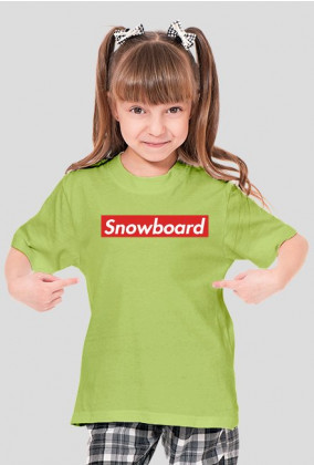 Snowboard Tshirt dla dziewczynki (Różne kolory!)