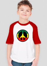 koszulka dziecięca , peace , pokój , reggae