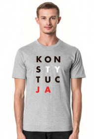 Konstytucja koszulka szara t-shirt