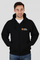 Bluza rozpinana z kapturem z logo po obu stronach