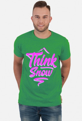 Think snow koszulka męska (różne kolory!)