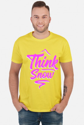 Think snow koszulka męska (różne kolory!)