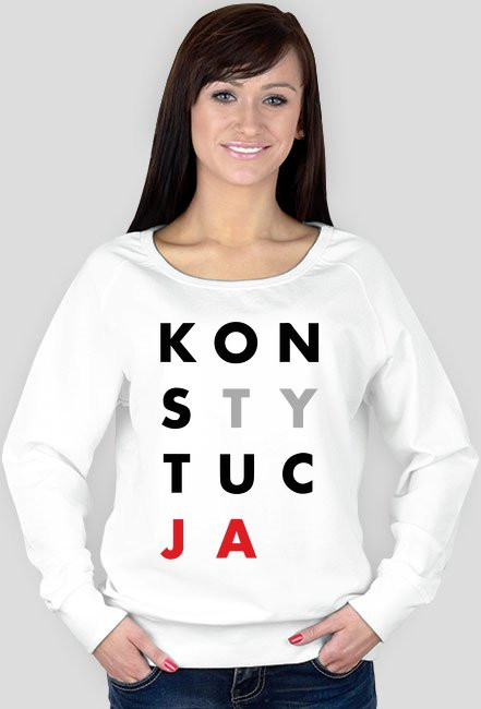 Damska Bluza Konstytucja Biała