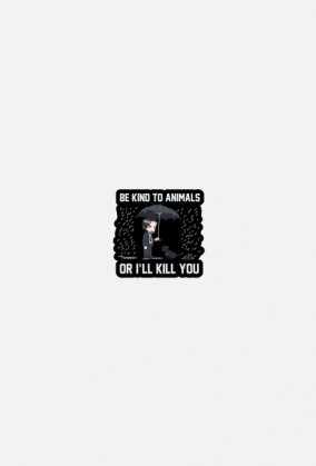 Damski T-shirt "Be kind to Animals or I'll Kill You"