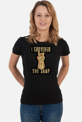 Damski T-shirt "I survived the snap