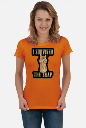 Damski T-shirt "I survived the snap