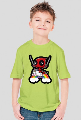 Dziecięcy T-shirt "Riding a Unicorn"