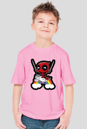 Dziecięcy T-shirt "Riding a Unicorn"