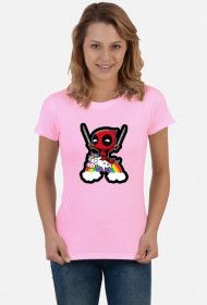 Damski T-shirt "Riding a Unicorn"