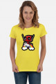 Damski T-shirt "Riding a Unicorn"