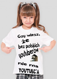 Koszula dziewczęca polski YouTube !!!