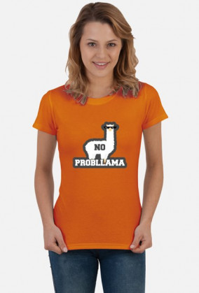 Damski T-shirt "No Probllama"