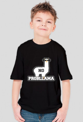 Dziecięcy T-shirt  "No Probllama"