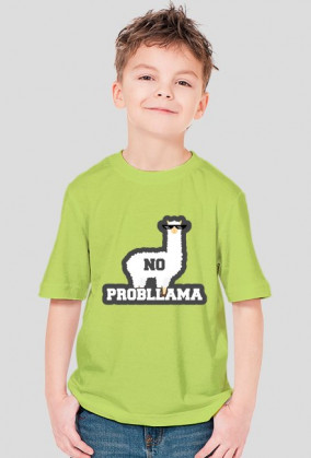 Dziecięcy T-shirt  "No Probllama"