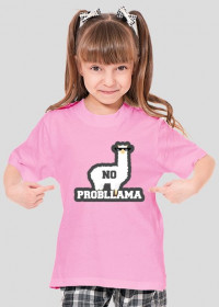 Dziecięcy T-shirt  "No Probllama"