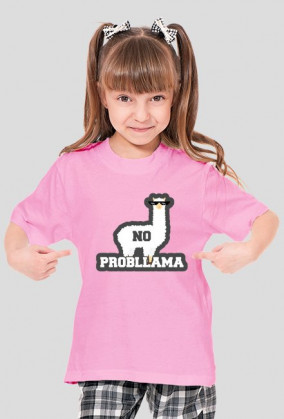 Dziecięcy T-shirt  "No Probllama"