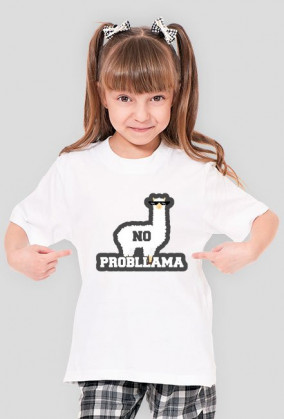 Dziecięcy T-shirt  "No Probllama"