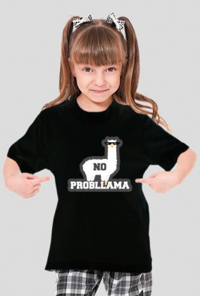 Dziecięcy T-shirt  "No Probllama"