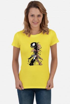 Damski T-shirt "Baby Groot Venom"