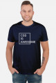 Koszulka męska idealna na prezent dla informatyka programisty na urodziny lub mikołajki - CSS is Awesome