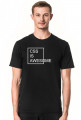 Koszulka męska idealna na prezent dla informatyka programisty na urodziny lub mikołajki - CSS is Awesome