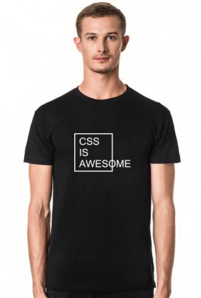 Koszulka męska idealna na prezent dla informatyka/programisty pod choinkę, na urodziny, na mikołajki - CSS is Awesome