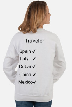 Traveler bluza (biała, szara)