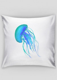Poduszka meduza niebieska