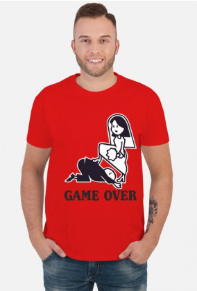 Koszulka Game Over biała