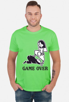Koszulka Game Over biała