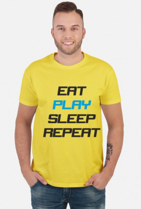 Koszulka Eat Play Sleep Repeat biała