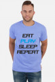 Koszulka Eat Play Sleep Repeat biała