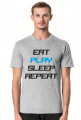 Koszulka Eat Play Sleep Repeat biała