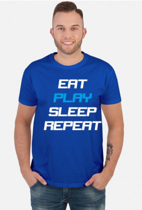 Koszulka Eat Play Sleep Repeat czarna