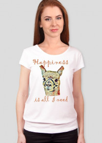 Szczęśliwa koszulka Crazy Alpaca - uśmiech na co dzień - rózne kolory!