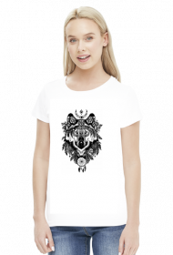 Wolves t-shirt damski white