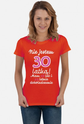 Koszulka okolicznościowa prezent 30 lat damska