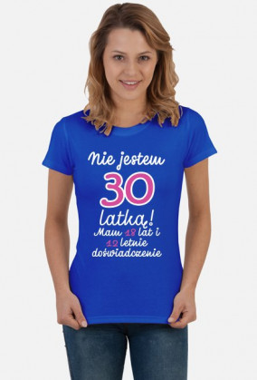 Koszulka okolicznościowa prezent 30 lat damska