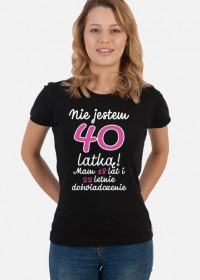 Koszulka okolicznościowa prezent 40 lat damska