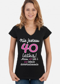 Koszulka okolicznościowa prezent 40 lat damska