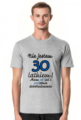 Koszulka okolicznościowa prezent 30 lat męska