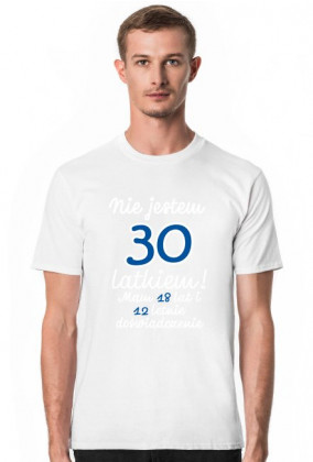Koszulka okolicznościowa prezent 30 lat męska