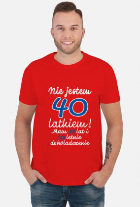 Koszulka okolicznościowa prezent 40 lat męska