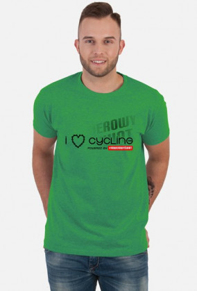 Koszulka Rowerzysty "I LOVE CYCLING 2019" Jasne Kolory