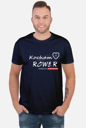 Koszulka Rowerzysty "Kocham Rower 2019" Ciemne Kolory