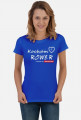 Koszulka Rowerzystki "Kocham Rower 2019" Ciemne Kolory