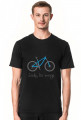 Koszulka męska - nadruk rower