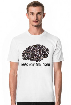 Koszulka męska - nadruk mózg