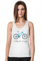 T-shirt damski - nadruk rower
