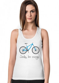 T-shirt damski - nadruk rower